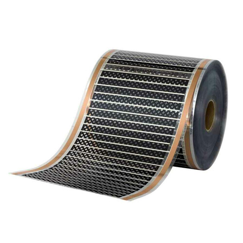 Folia grzewcza 30cm 220W 12V na metry   widok z boku