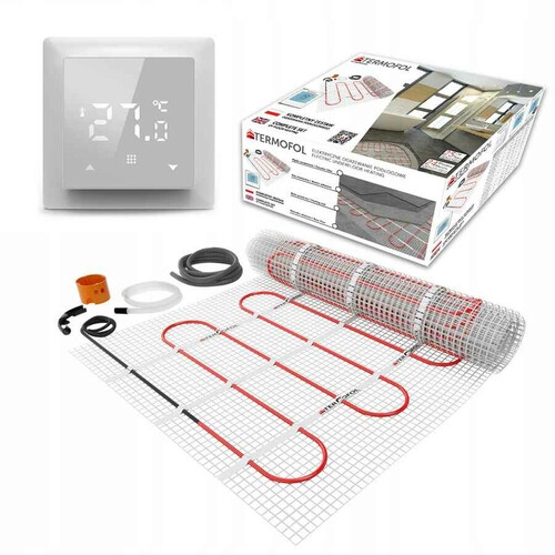 Zestaw mata grzewcza z termoregulatorem TF-HM-150.05.H1+TF-H6 widok zestawu